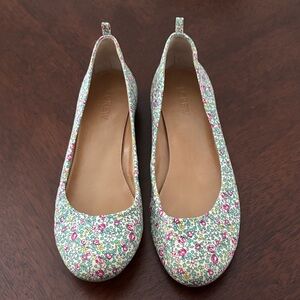 J. Crew Multicolor Floral Flats